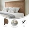 Flash Furniture Queen Light Brown Herringbone Adjustable Headboard MG-97881-QHB-Q-LTBRN-GG - alternate 5